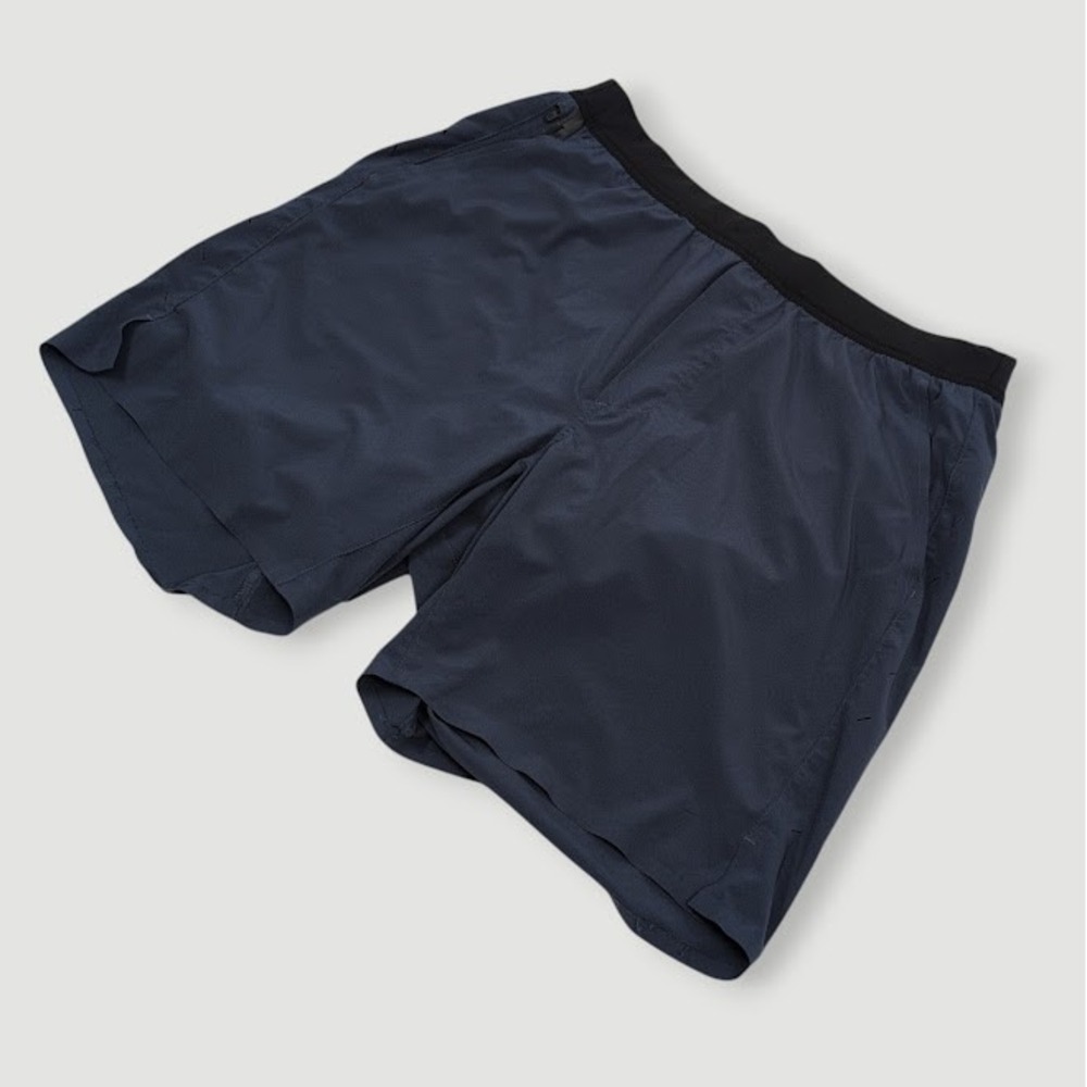 Ten Thousand Interval Shorts Men XL 7" Inseam Navy Blue  Lined Athletic Workout
